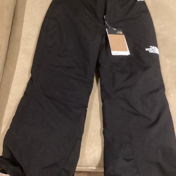 North Face Snow Pants Black Boys Size 7-8 Grow with Me